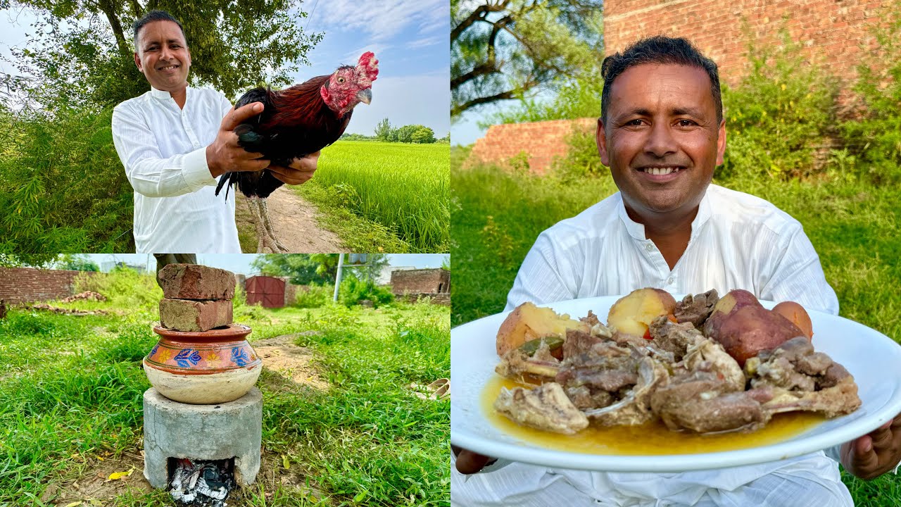 Desi Murgh Dum Pukht Recipe | Chicken Rosh | Namkeen Gosht | Mubashir Saddique | Village Food Secret
