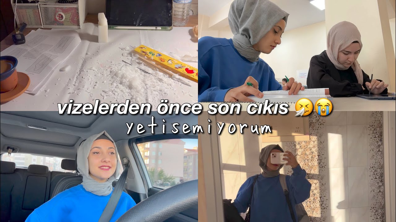 UNİVERSİTE GÜNLÜKLERİ #4 || vizeler baslıyor ve ben hicbir sey yetistiremiyorum😭