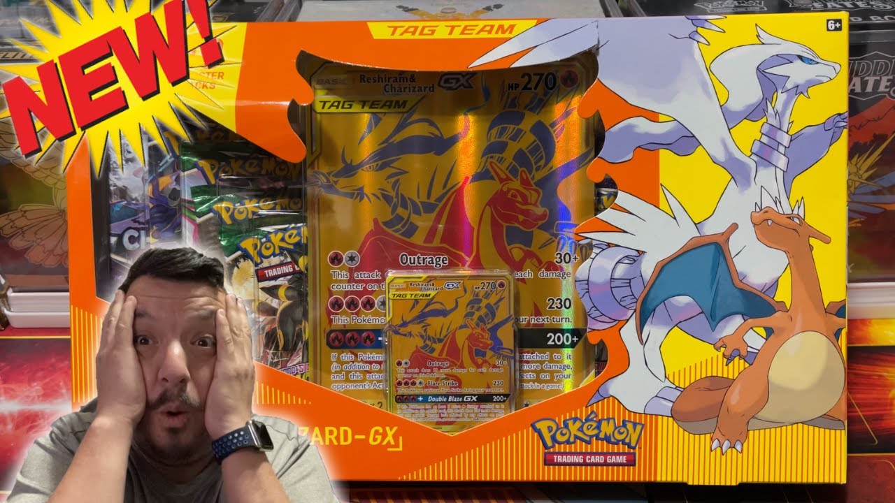 🔥NEW🔥 Gold Reshiram & Charizard-GX Premium Collection Box Opening