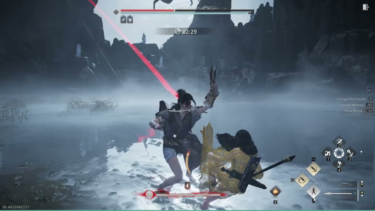 Where Winds Meet - Wolf maiden Heavenquaker Spear Only No Hit Abyss Trials