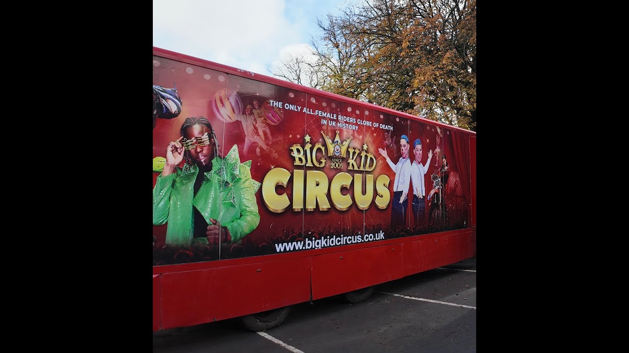 Big Kid Circus trucks leave Barshaw Park