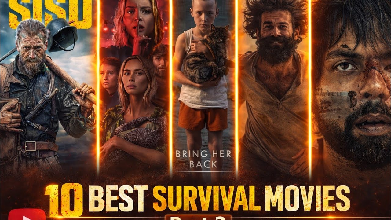 TOP 10 BEST SURVIVAL MOVIES | Part=2 |TOP10MOVIES |😱 🔥 