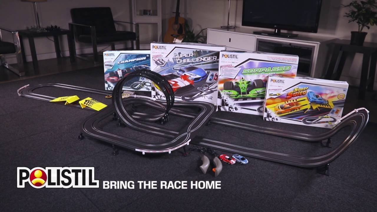 Slot car track  by Polistil