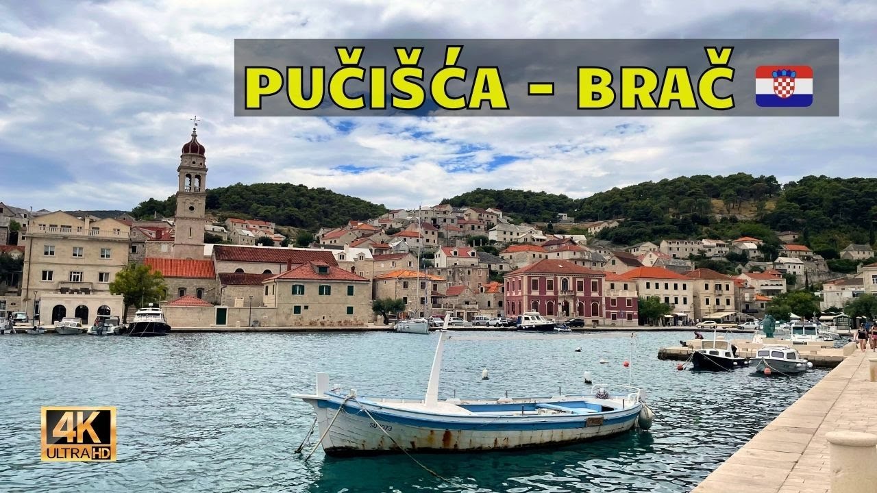 🚶‍♂️ City Walk | Pučišća Croatia 🌊⛪ After Thunderstorm & Cloudy Sky ASMR