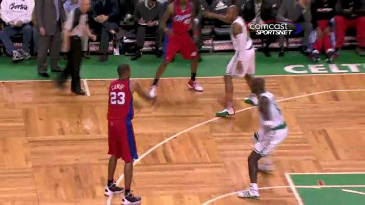 [BB] Rajon Rondo steal and behind the back pass vs Clippers