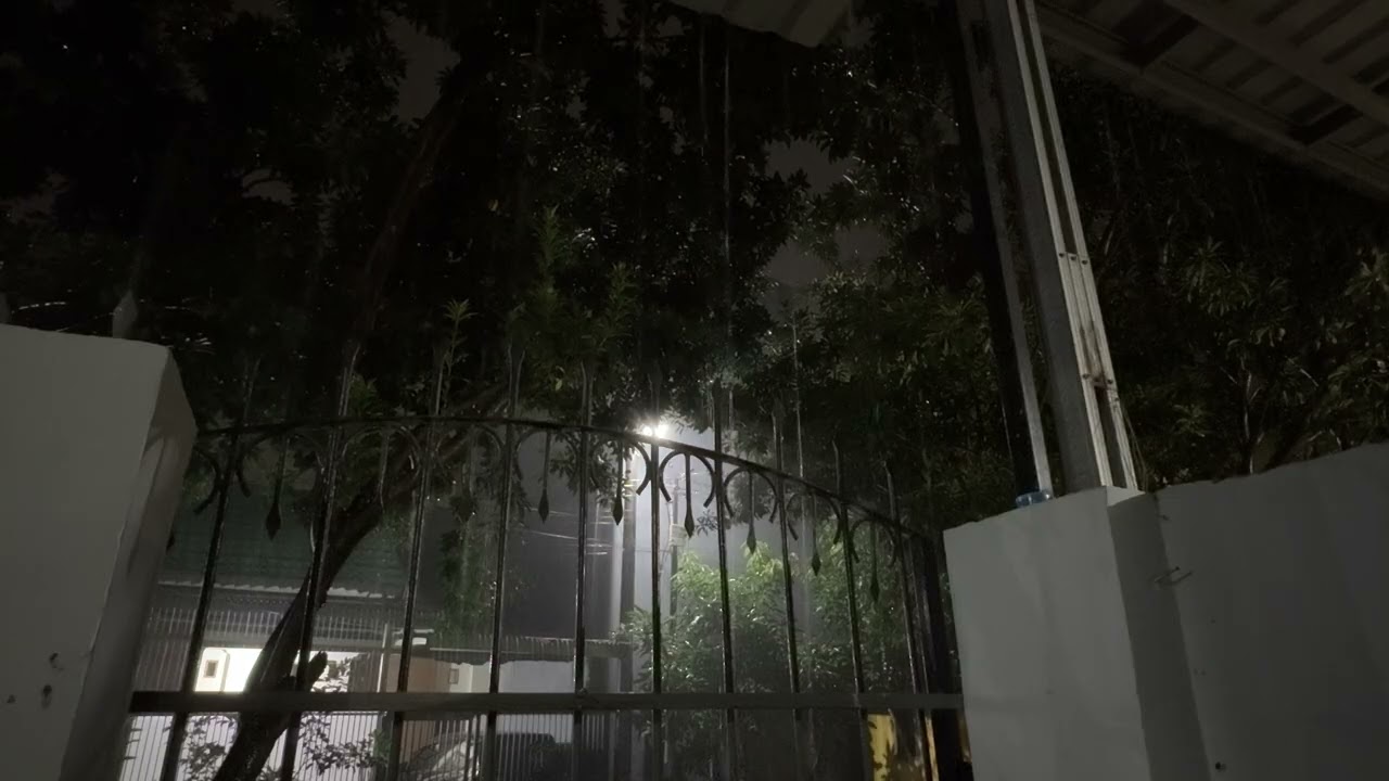 HEAVY RAIN at Night 10 Hours for Sleeping, Relax, Study, insomnia, Reduce Stress. Heavy Rain Sounds