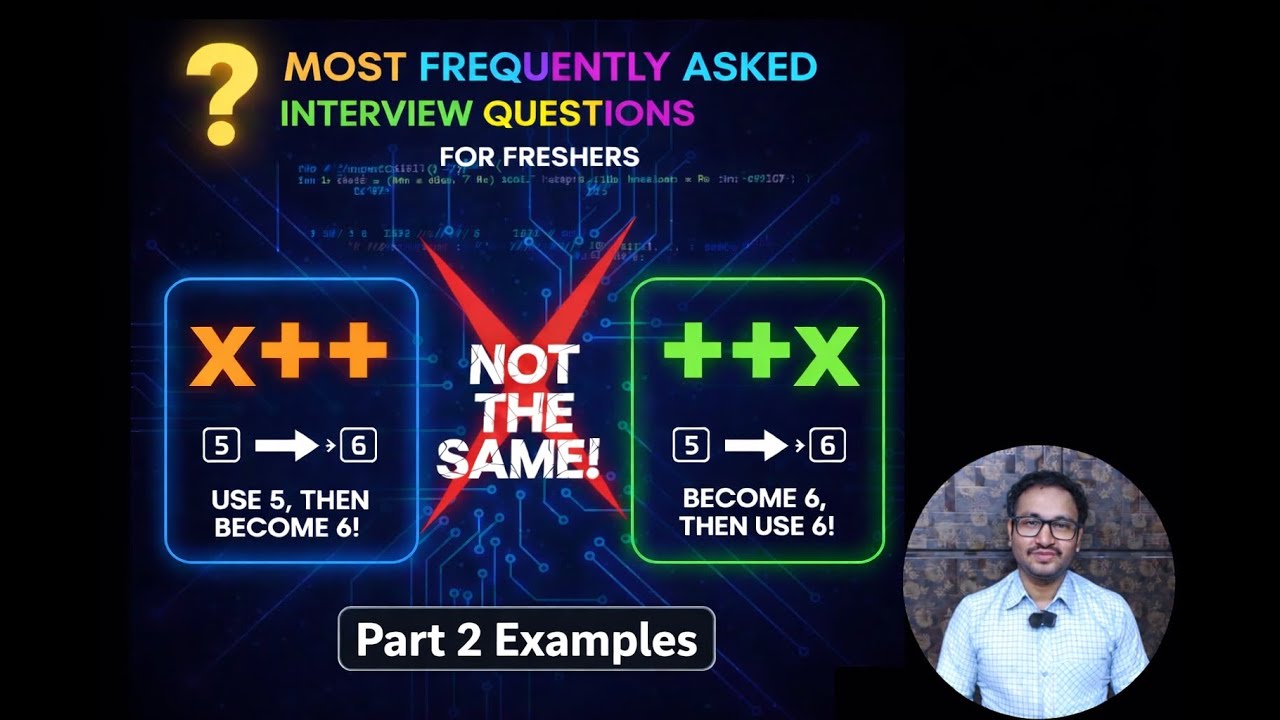 Pre Increment vs Post Increment Explained Simply | Freshers Most Asked Interview Question | Part 2
