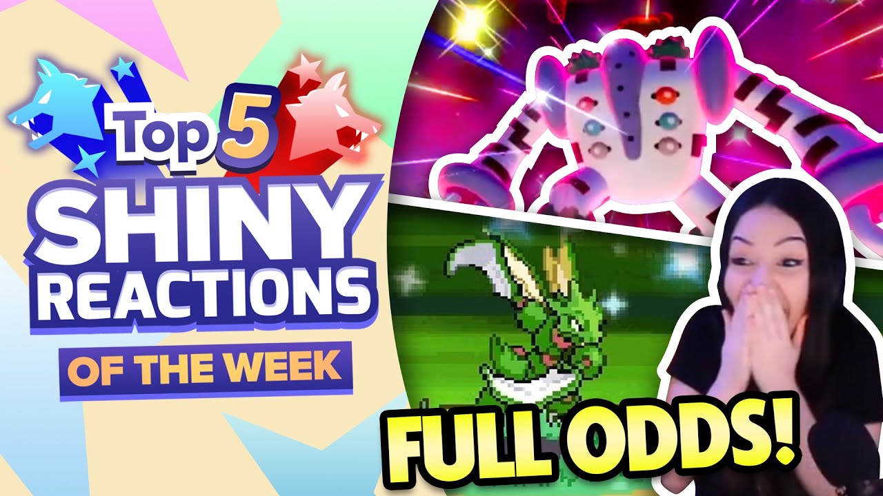 The FINAL TOP 5! Top 5 SHINY REACTIONS of the Week! Pokemon Sword and Shield!