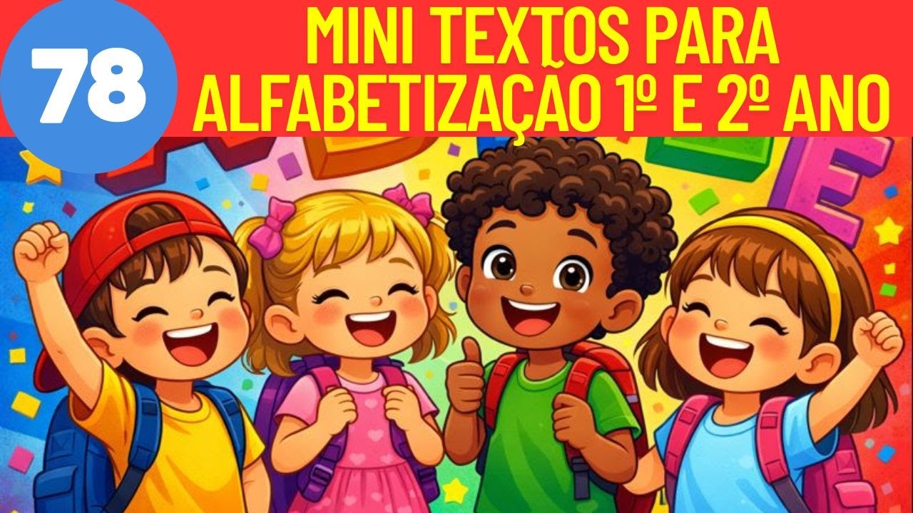 78 MINI TEXTOS PARA ALFABETIZAÇÃO 1º E 2º ANO