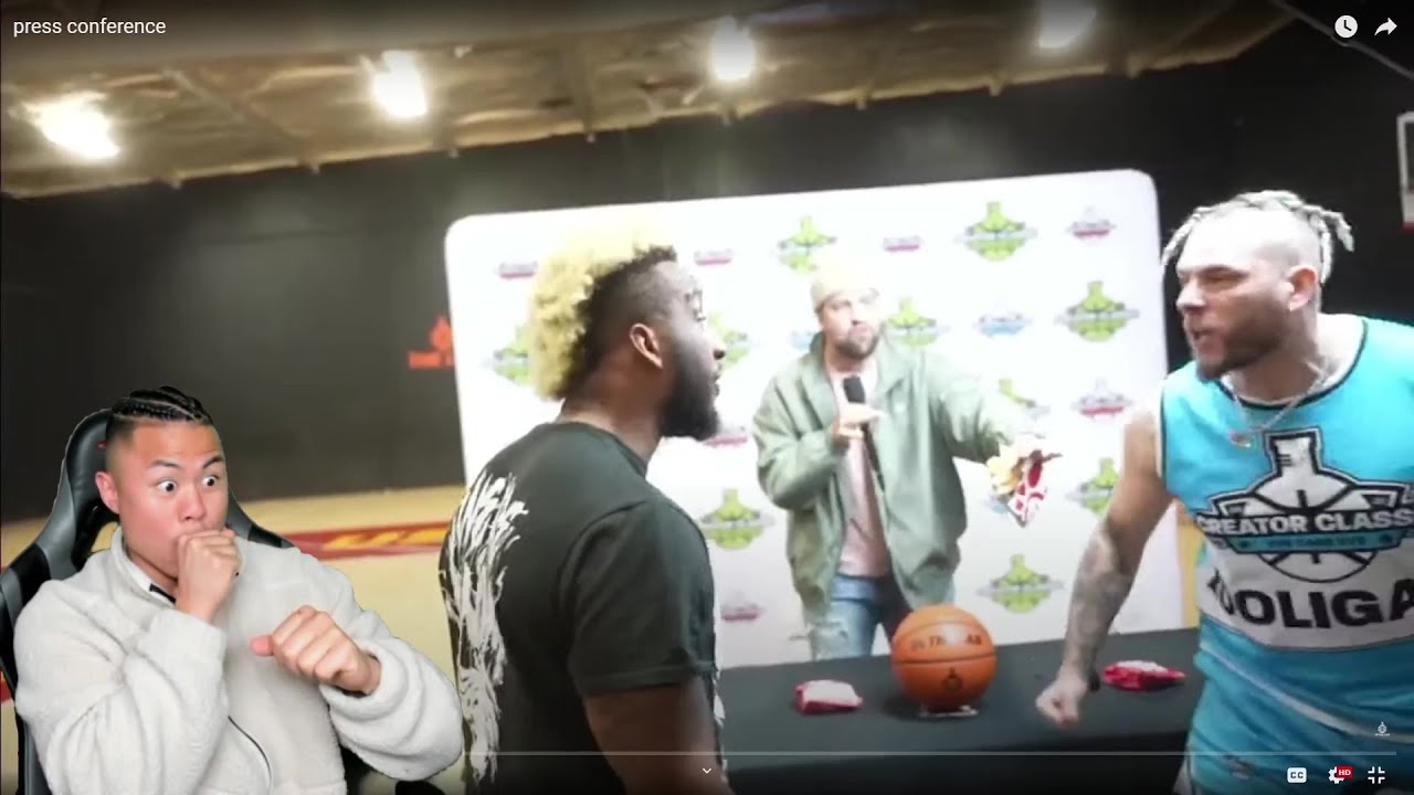 CRSWHT ALMOST FIGHTS FRIGA'S TEAMMATE! 5v5 Basketball Press Conference!