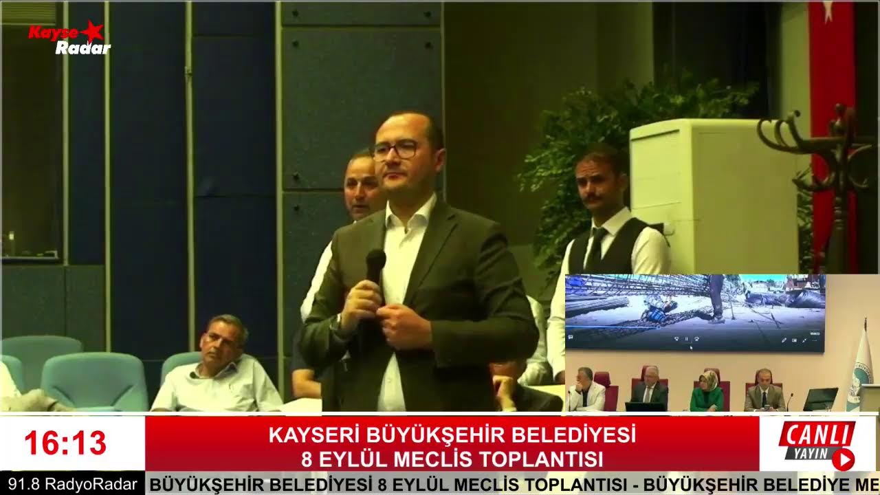 KAYSERİ B&Uuml;Y&Uuml;KŞEHİR BELEDİYESİ 8 EYL&Uuml;L MECLİS TOPLANTISI