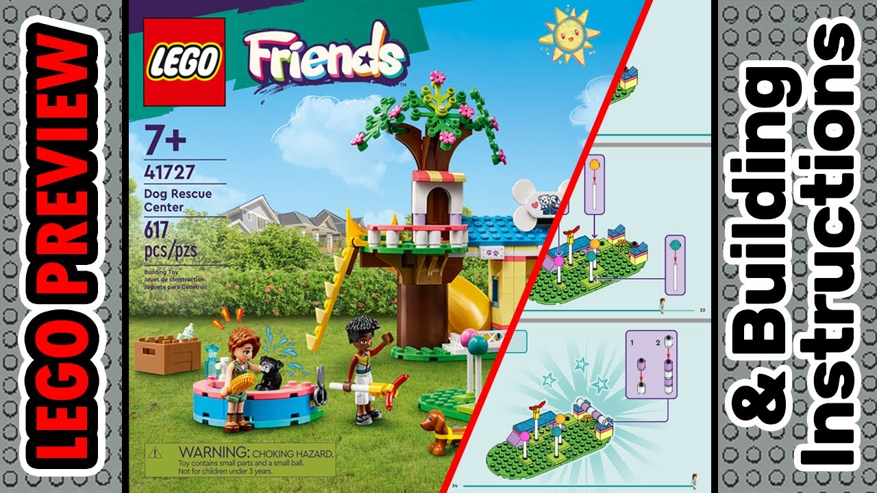 PREVIEW: 41727, LEGO FRIENDS, Dog Rescue Center & Building Instructions! LEGO 2023