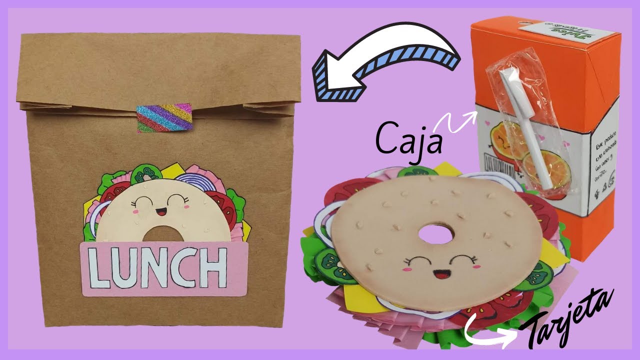 CAJA TARJETA /LUNCH KAWAII  | IVONNE E IVETTE