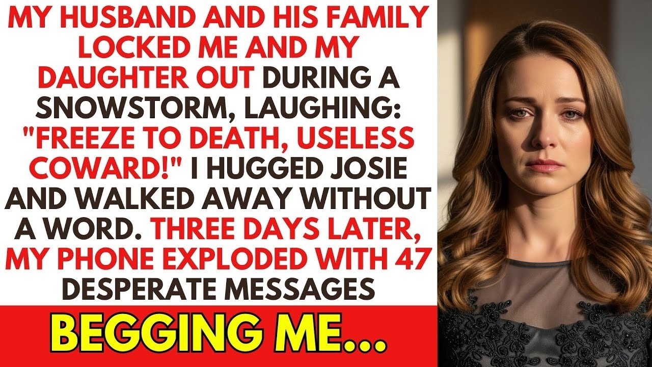 My Husband and His Family Locked Me and My 7-Year-Old Out in a Deadly Blizzard — Laughing…