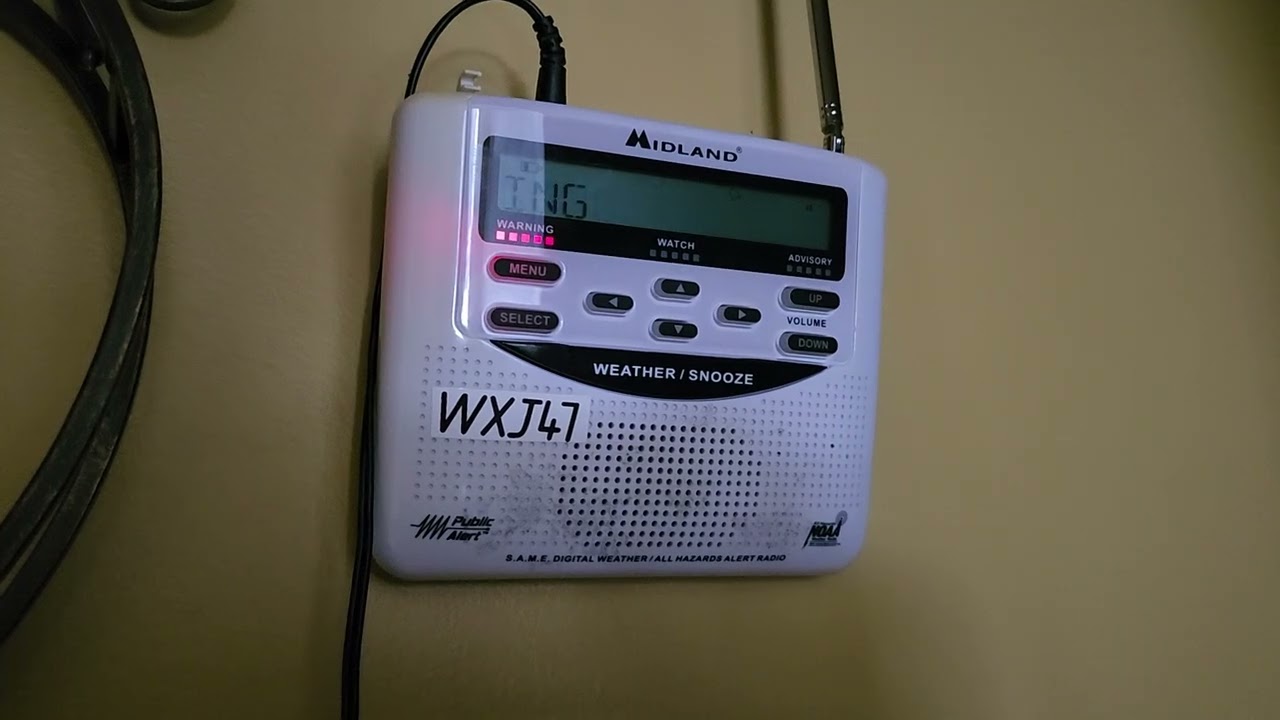 Предупреждение о снежном шквале на WXJ47 (EAS 162)