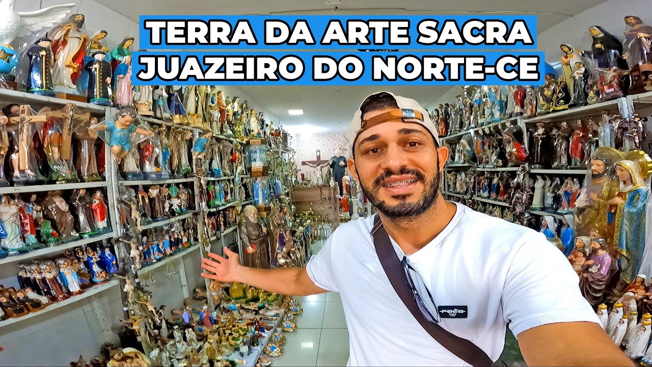 A terra dos Artigos Religiosos Juazeiro do Norte Continua com Muitas Produtos de Arte Sacra