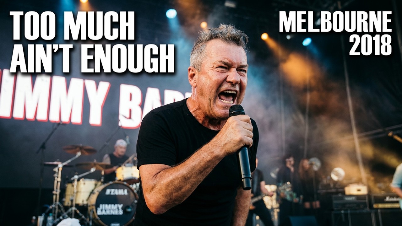 Too Much Ain't Enough - JIMMY BARNES (UP CLOSE) LIVE 2018 - Royal Melbourne Showgrounds
