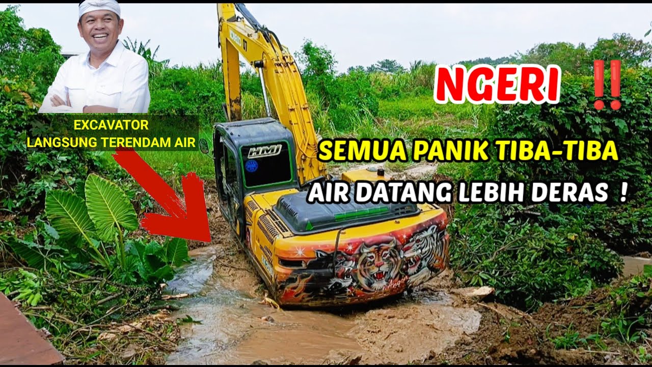 Ngeri ‼️ Semua Panik Tiba-Tiba Air Datang Lebih Deras ❗#dedimulyadi 