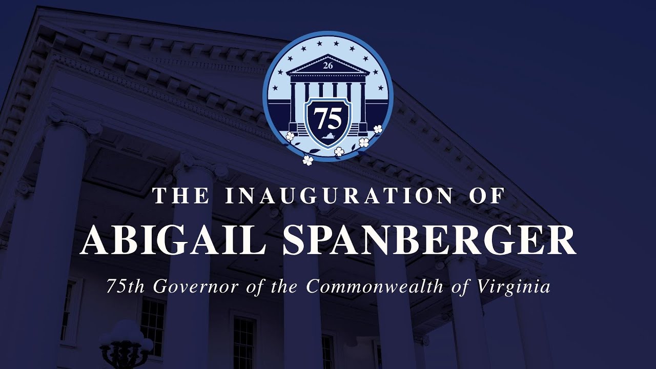 Inauguration of the 75th Governor of Virginia, Abigail Spanberger