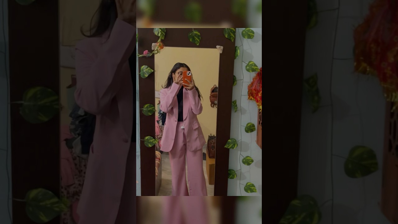 Savana Co-ord set 🎀💗🤩🥰#fashiontrends #blazer #pinkblazer #coordset