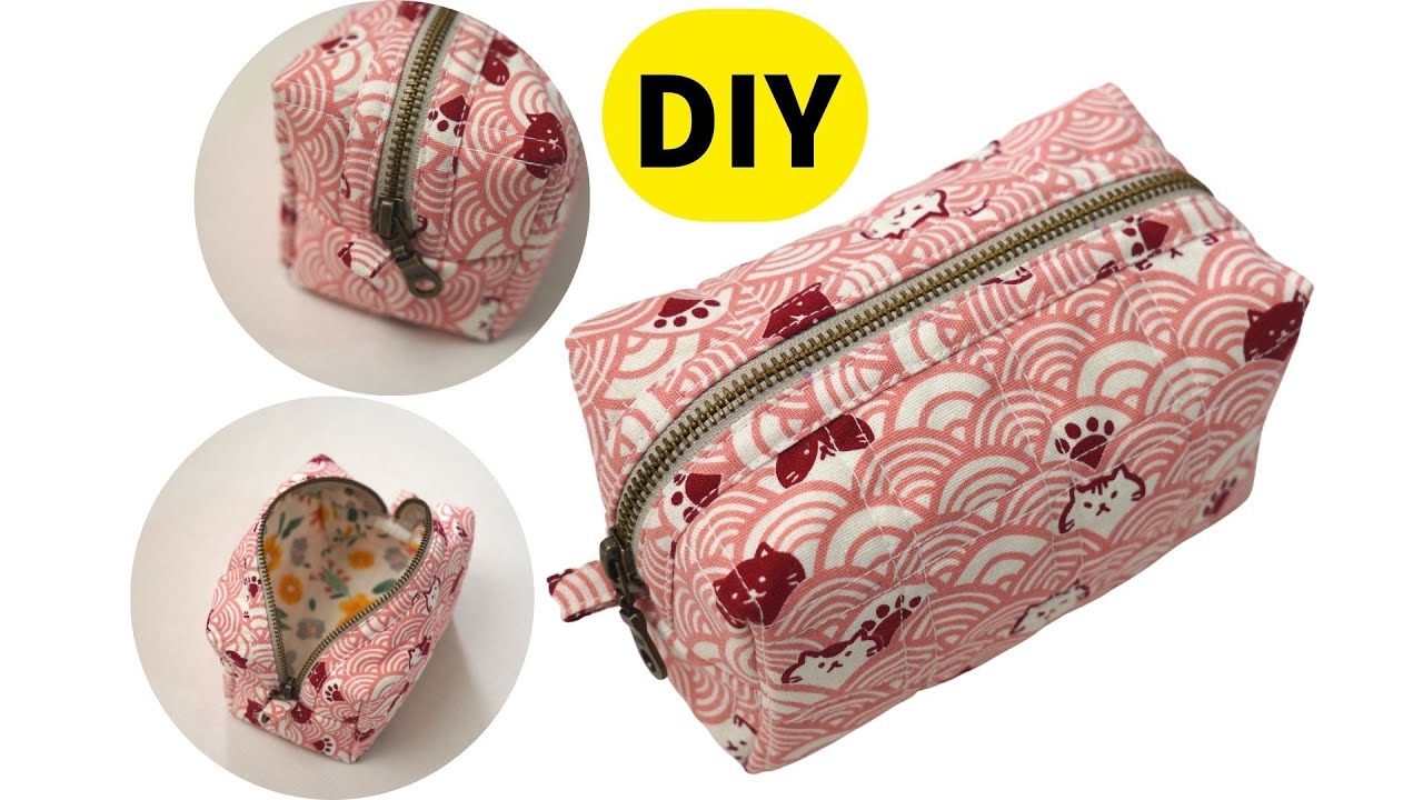 手把手教你制作一个简单的化妆包Show you how to make a simple makeup bag