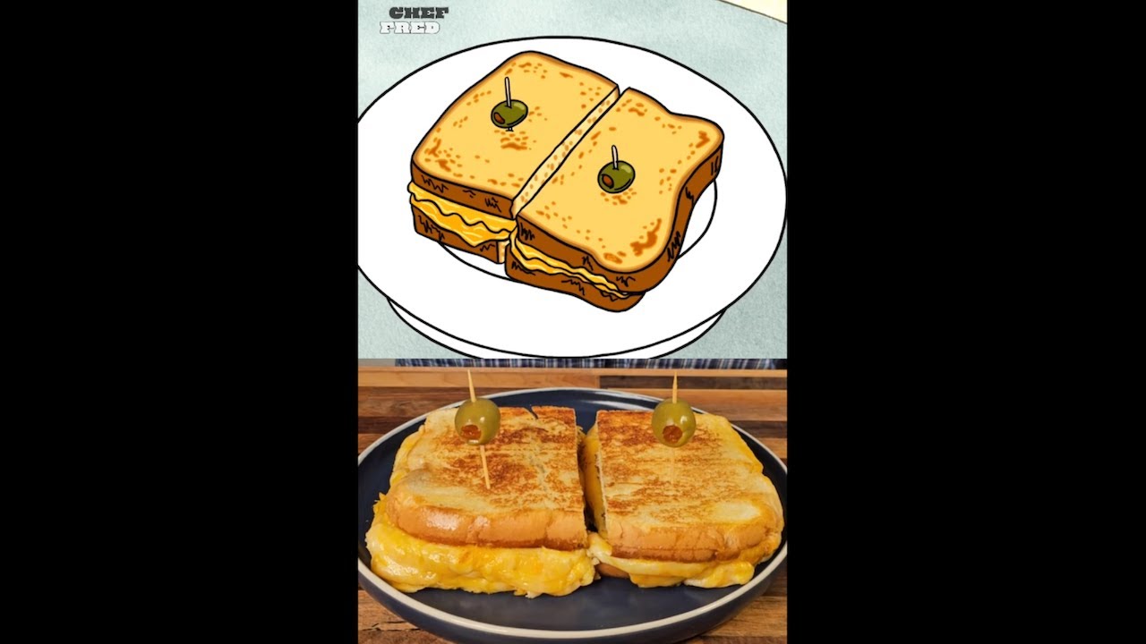 Crunchy Churros With A Kick and A Gourmet Grilled Cheese Deluxe!🤤 #regularshow #churros #cheesy #hot