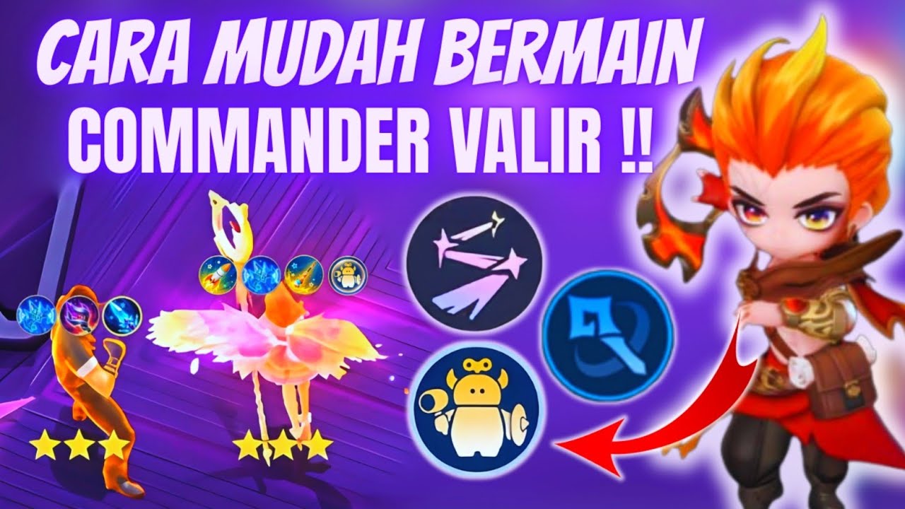 TIPS CARA MAIN VALIR‼️2 HERO LEGEND BINTANG 3 !! AUTO EZ WIN !! CARA BERMAIN COMMANDER VALIR TERBARU