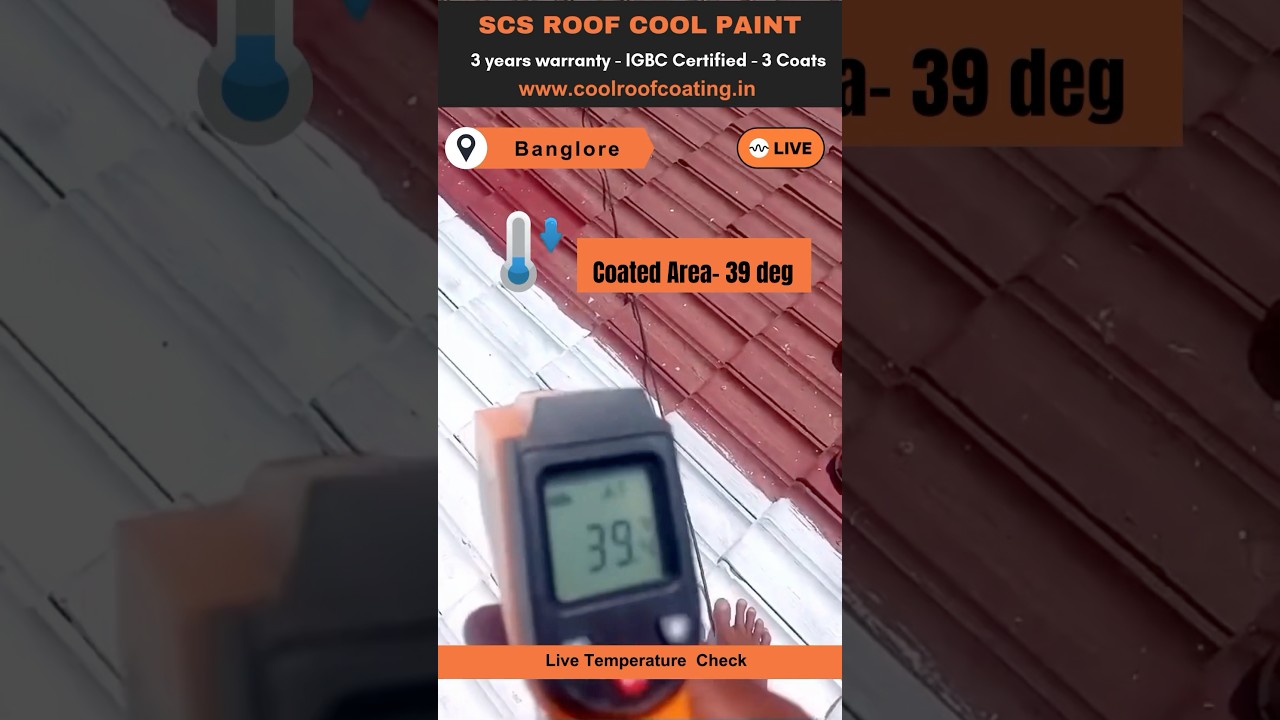 Scs Roof cool paint - Heat Reflective Paint for roof