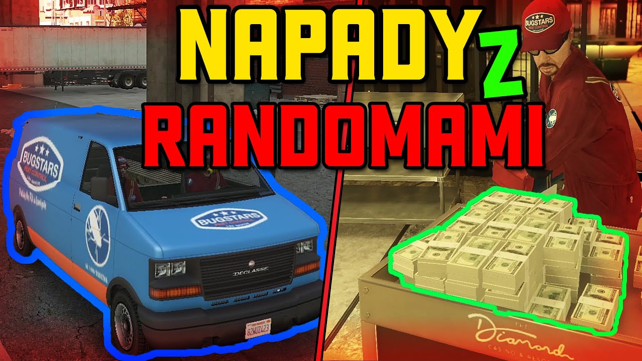 Tego po nim się nie spodziewałem ... GTA ONLINE napady na kasyno z randomami