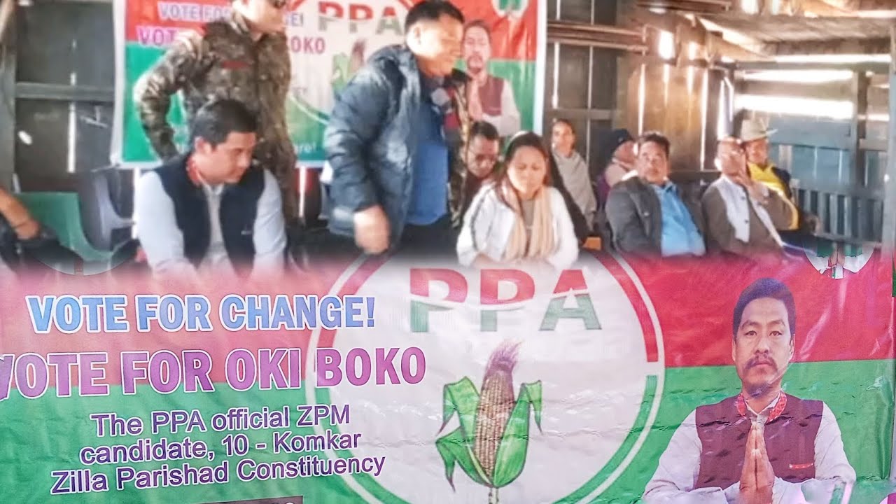 The PPA official  ZPM candidate | OKI BOKO | ,10-komkar zilla parishad constituency.