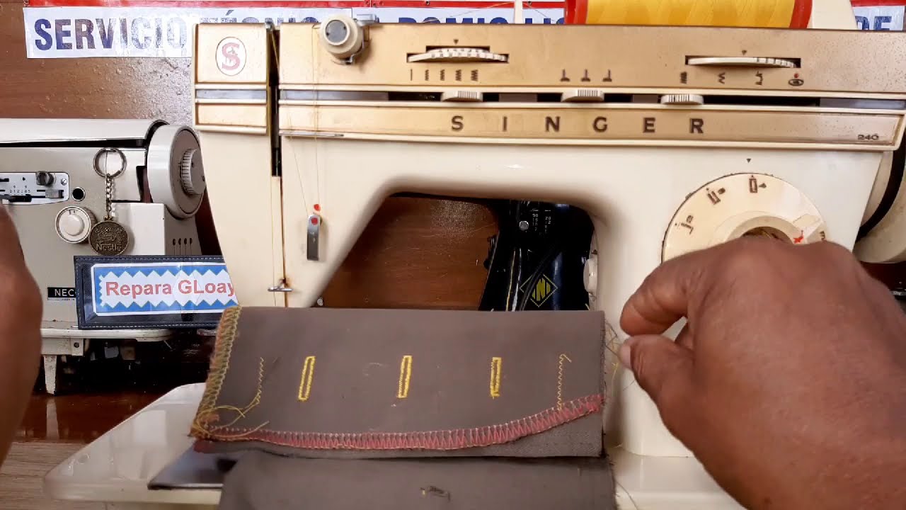 240 PruebasDe ojal Máq.d CoserSinger Horizontal Frontal