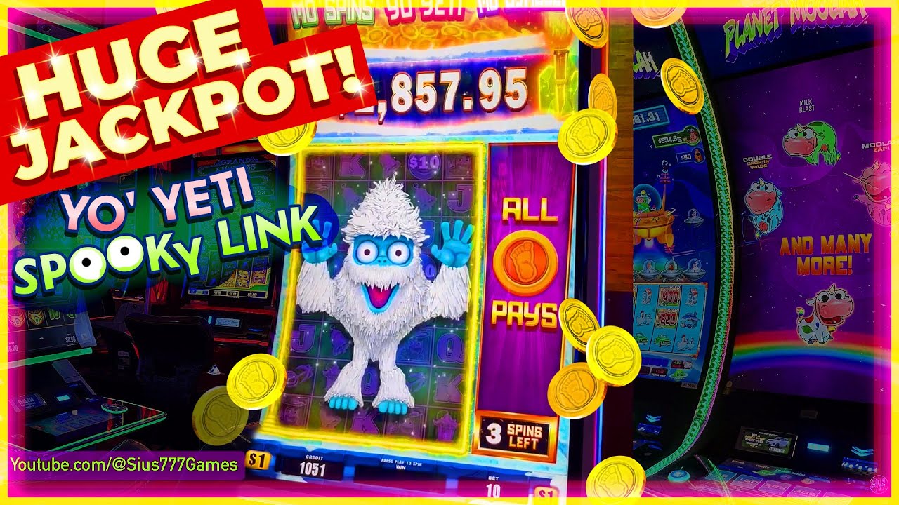 MEGA JACKPOT!!! - SPOOKY LINK YO YETI - NEW SLOTS - MEGA FEATURE - MO' SYMBOLS - CASINO SLOTS