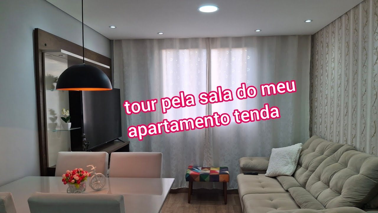 tour pela sala do meu apartamento tenda