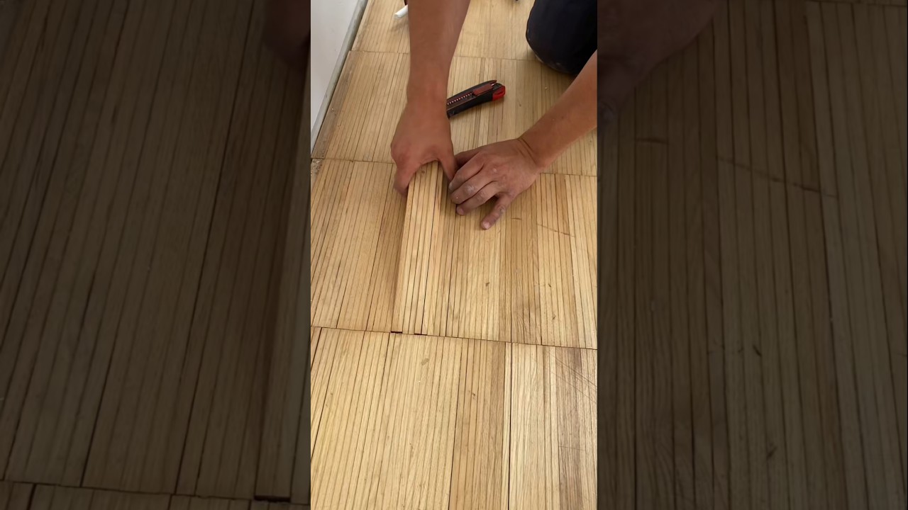 How to create a custom end grain floor from individual wood strips #diy #craftsmanship #construction