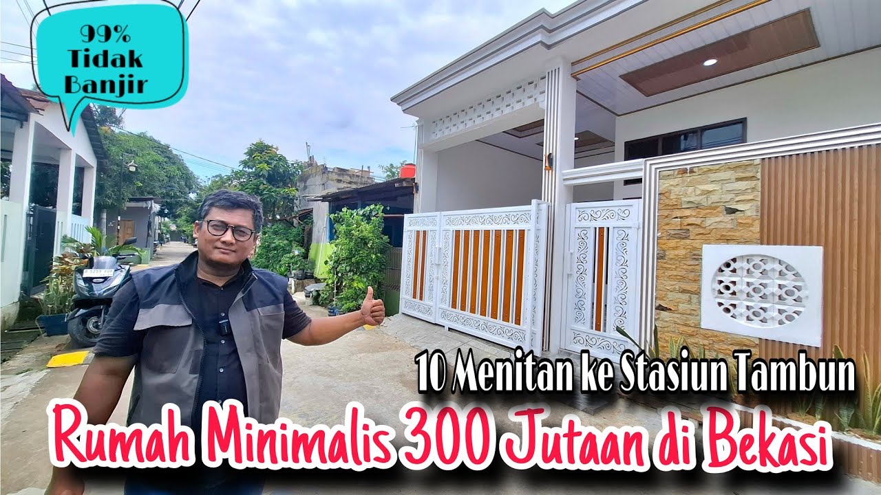 RUMAH MINIMALIS 300 JUTAAN DEKAT STASIUN DI BEKASI