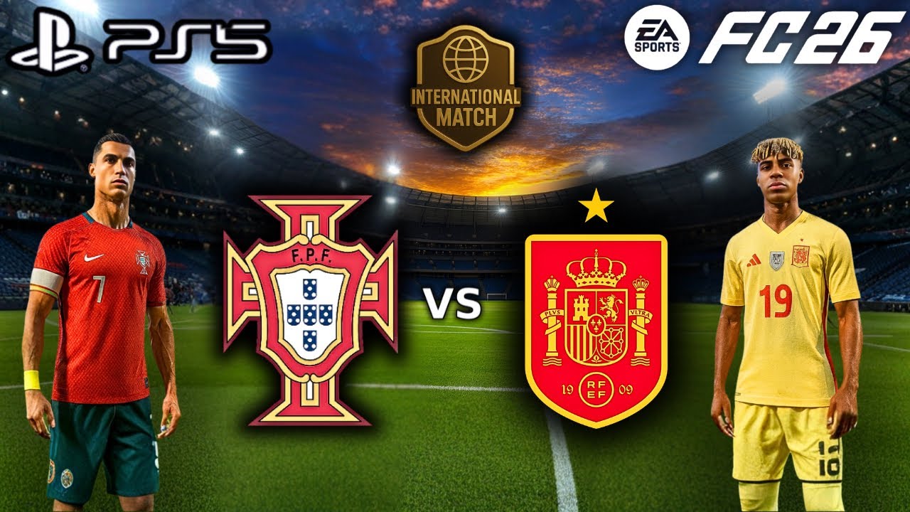 FC 26 - Portugal vs Spain | Ronaldo vs L.Yamal | Intense Clash! (4k60fps) #ps5 