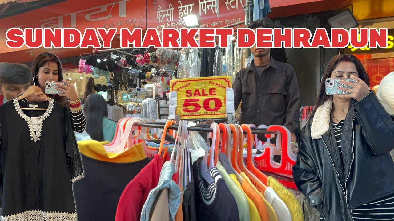 Sunday Market Dehradun | Dehradun ka sabse Sabse sasta market 🫣starting price ₹20🫣