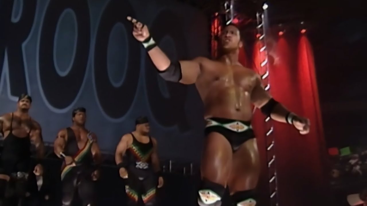 The Rock (Rocky Maivia) Vs Ahmed Johnson  - RAW IS WAR!