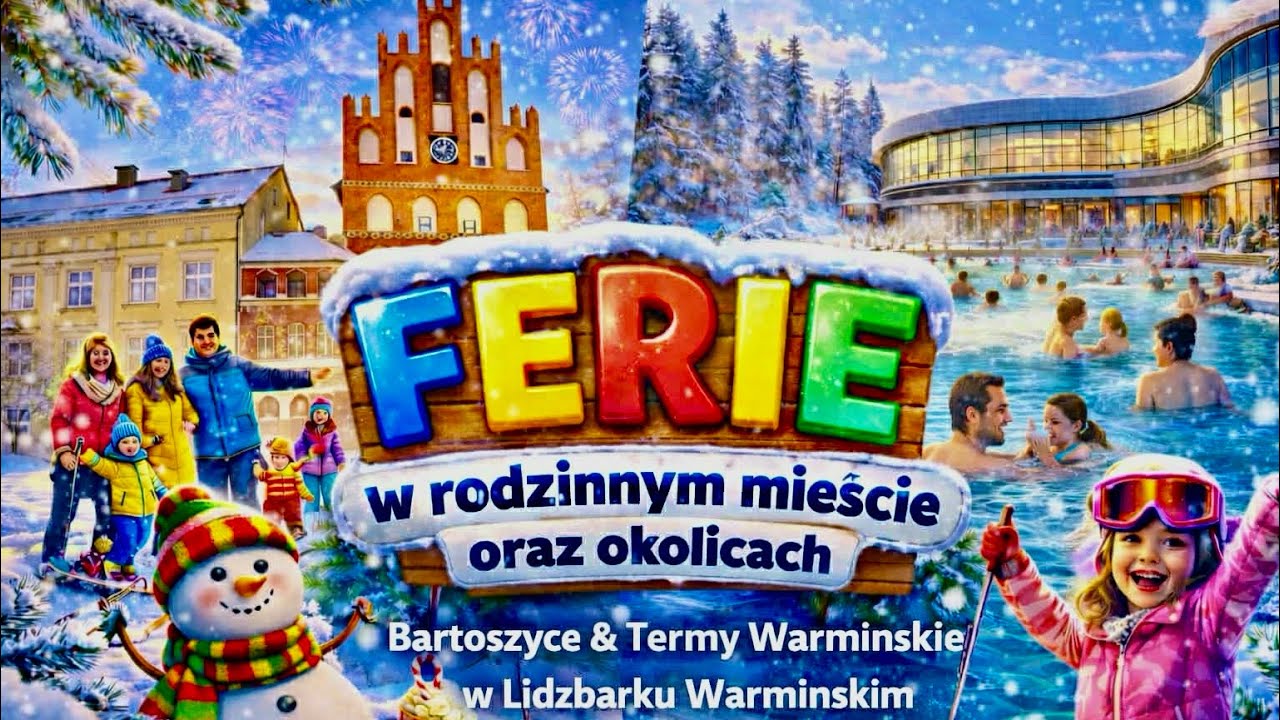 👉 -15°C ?! 🥶 W Mieście Rodzinnym ❄️ Bartoszyce i Gorący relaks w Termach Warmińskich  ♨️🔥