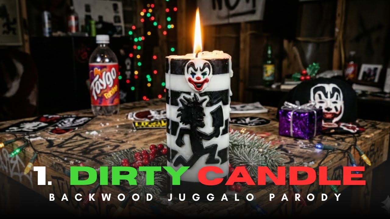 🤡🎄 PoTTziLLaMusic - 1. Dirty Candle (Backwood Juggalo Parody) | Haunted Christmas Trap Music 🕯️🎶