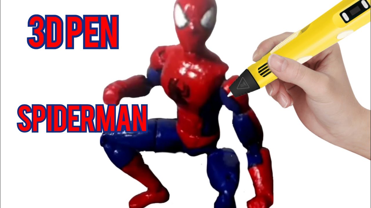 Spiderman Articulado con Lápiz 3D (3D pen action figure)