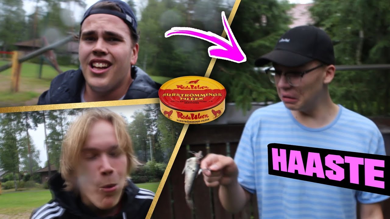 USKOMATON SURSTRÖMMING HAASTEKILPAILU (oksennusvaroitus🤮)