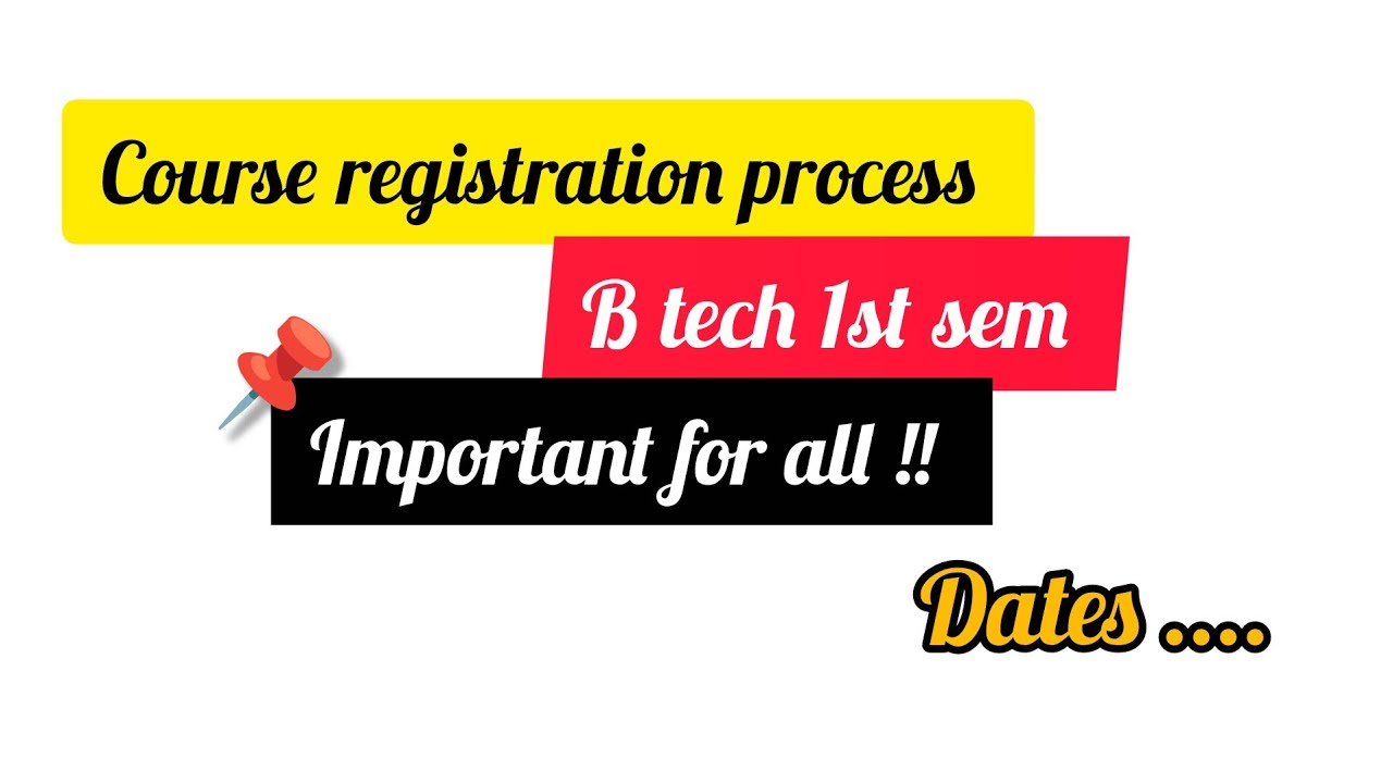 Course registration 1st semester #ASTU #how to do course registration #btech 1st semester #AEC#JEC 
