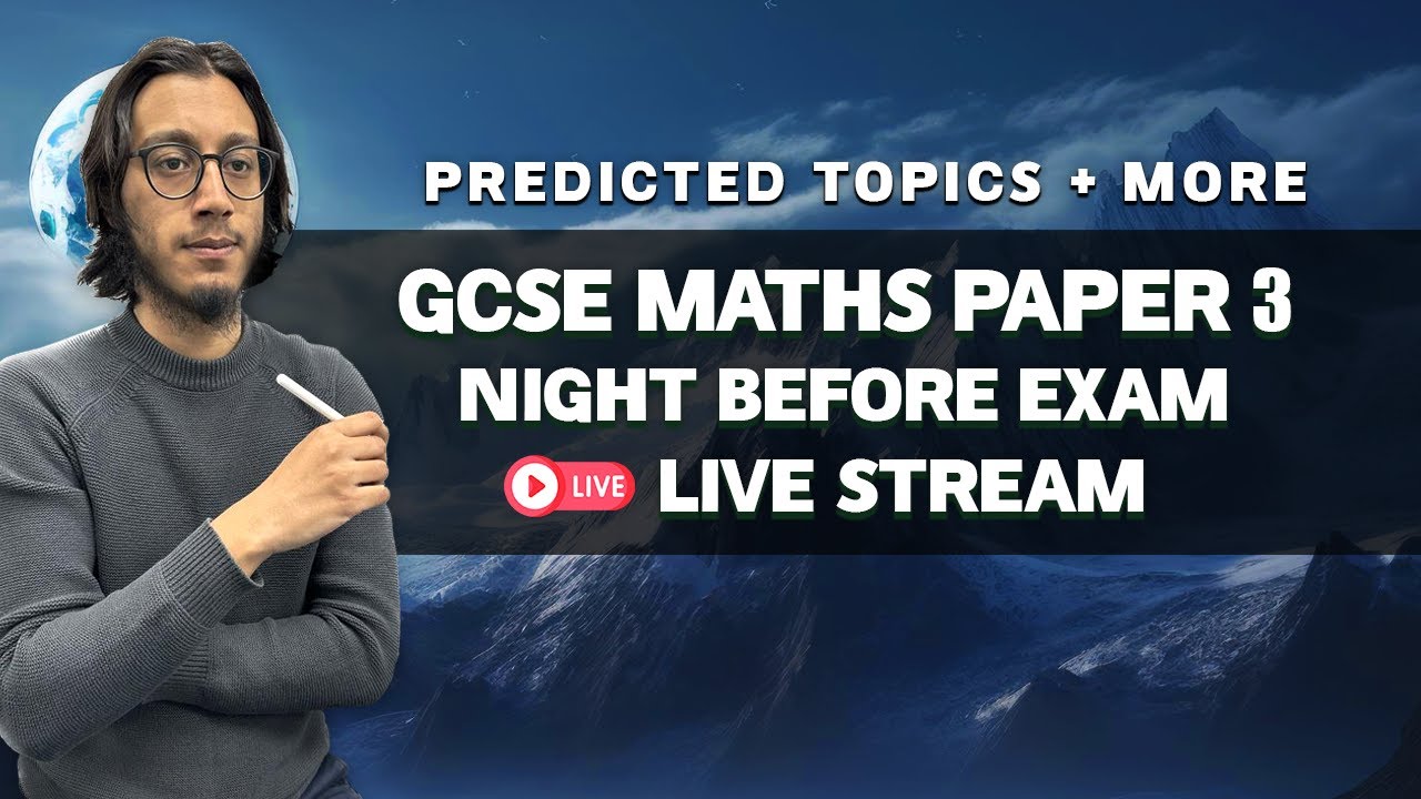 📝 GCSE Maths Paper 3 | 🔴 Live Stream @ 8:30PM | Predicted Topics | Edexcel & AQA | Higher