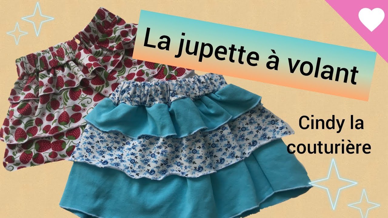 Tuto couture facile ~ La jupette à volant - Cindy la couturière