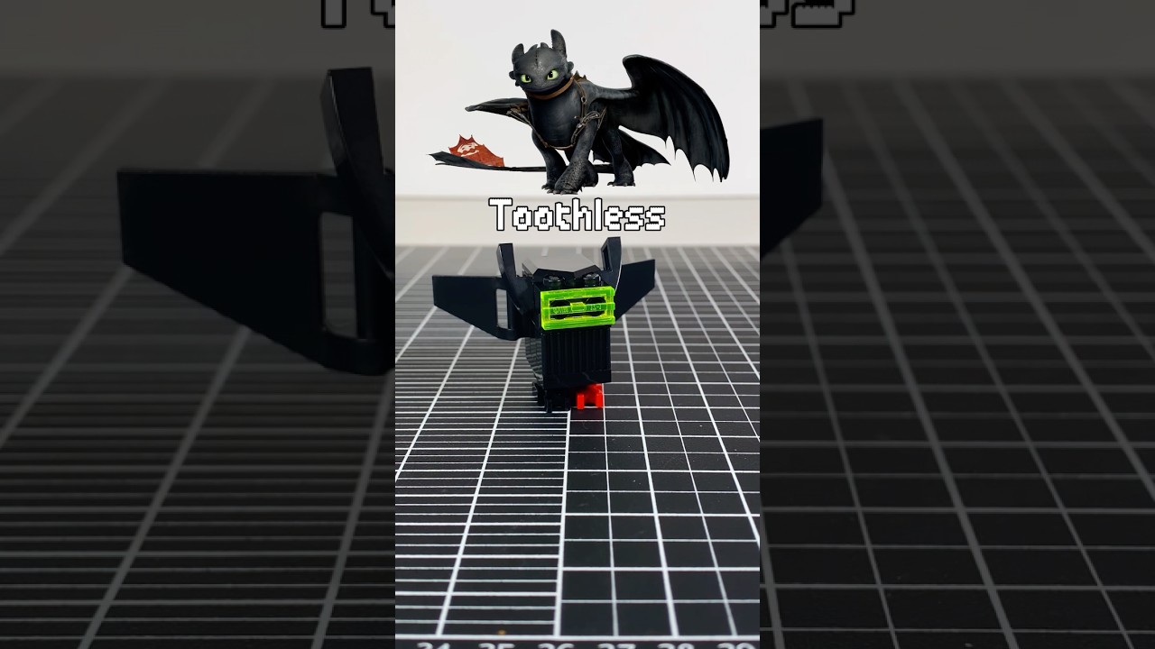 LEGO How to Train Your Dragon as GONK DROIDS!
