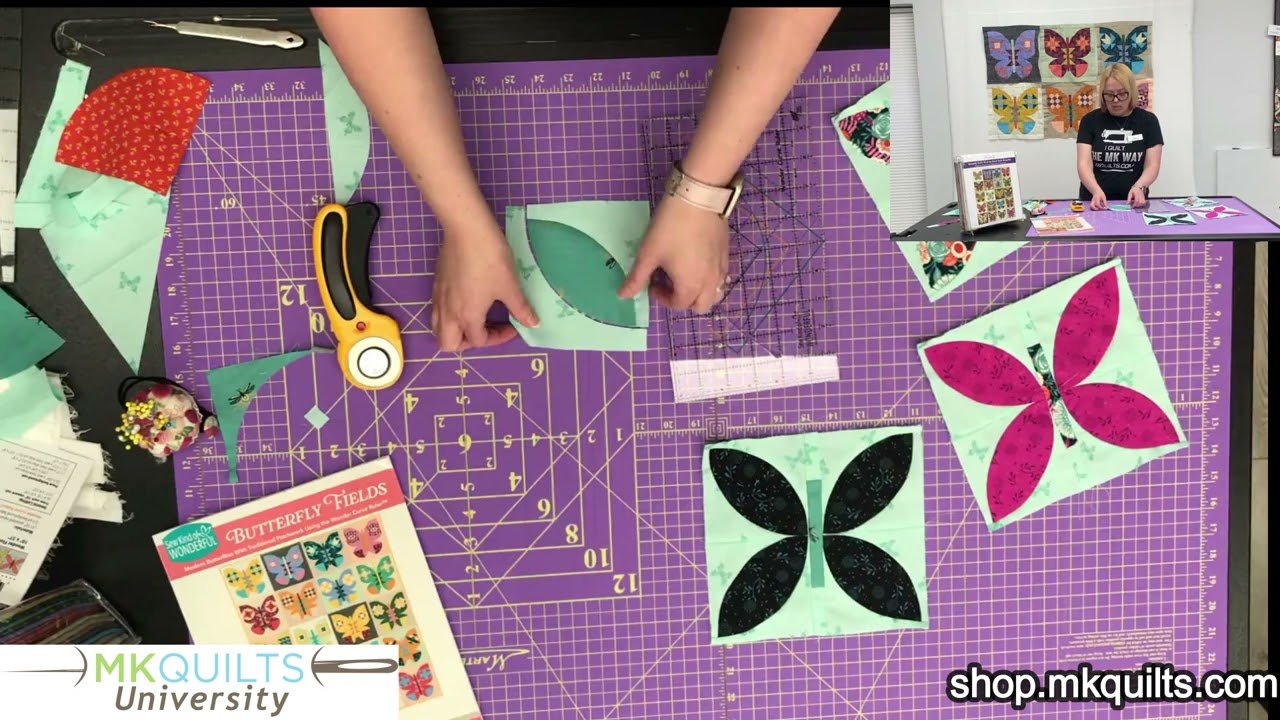 Learn to use the Wonder Curve Ruler for the Butterfly Fields Sew-Along