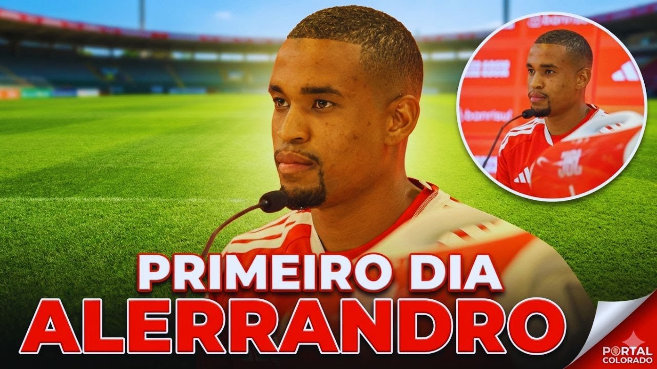 Primeiro dia de Alerrandro no C.T Clube Internacional