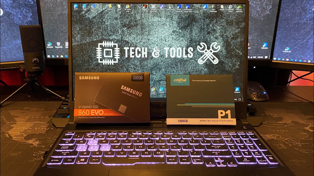 Upgrading Laptop Storage. 1TB M.2 ssd and 500 GB 2.5
