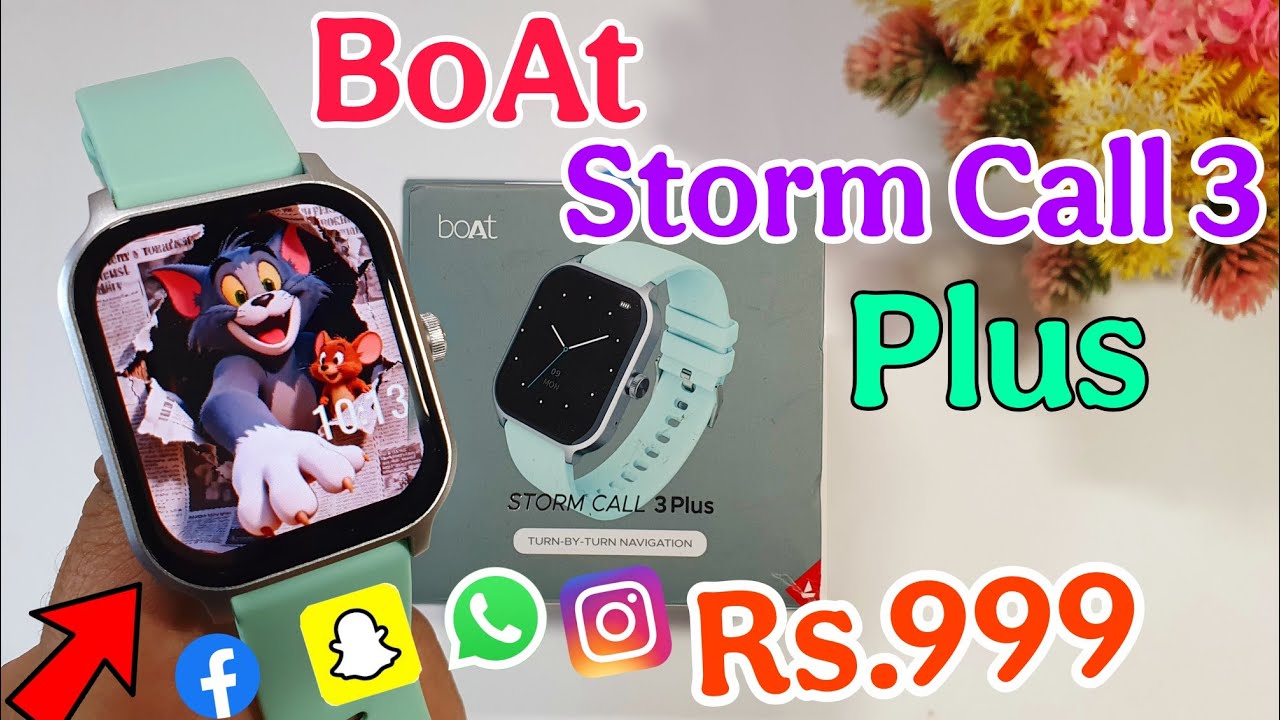 Boat Storm Call 3 Plus Smartwatch Unboxing & Review | Cheapest Boat Smartwatch | Smart Watch Of BoAt